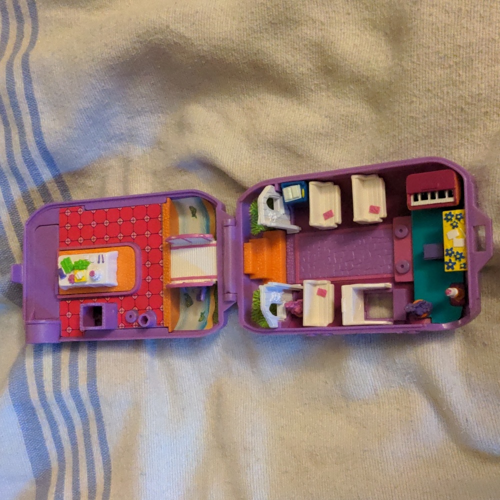 Vintage Polly Pocket Camera Blue Bird 1996 Wedding